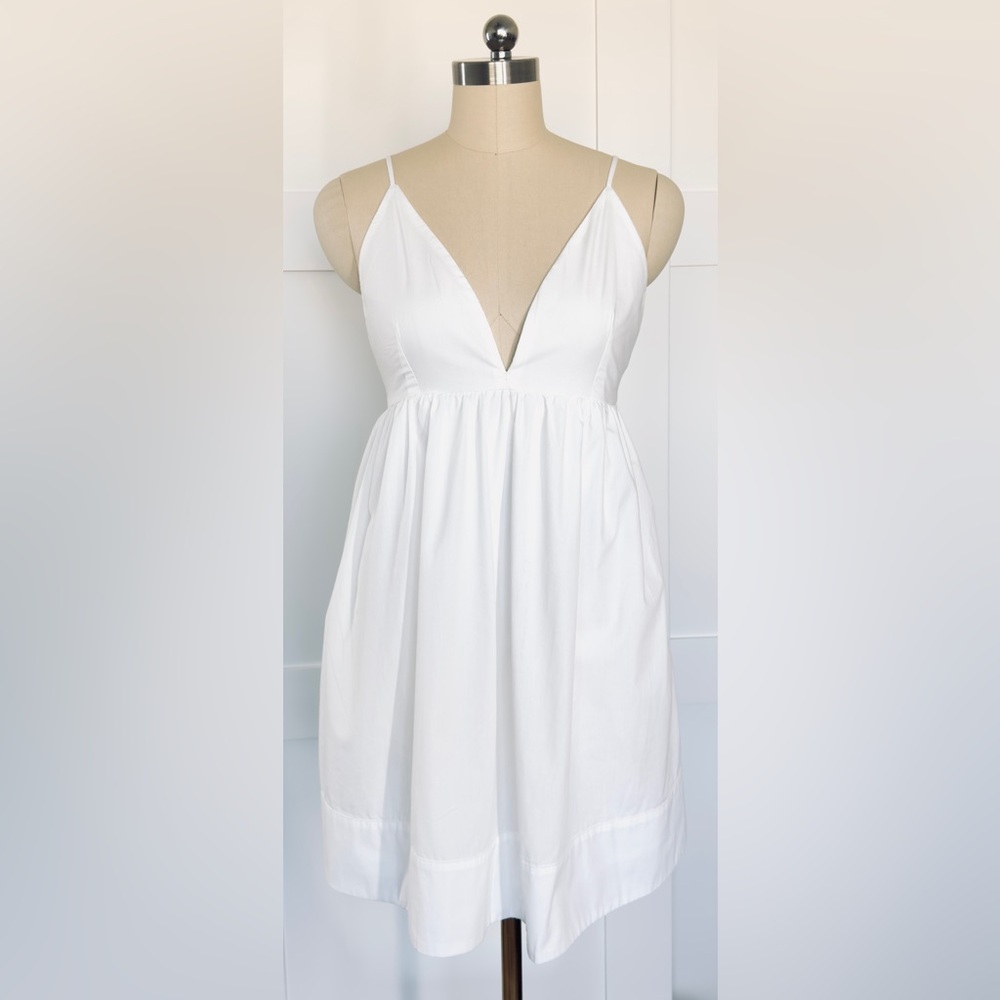 NWT Abercrombie & Fitch V-Neck Babydoll Mini Dress